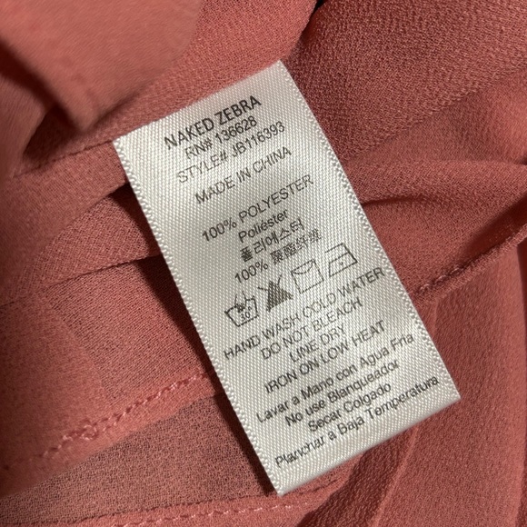 Naked Zebra | NWT Double Pleated A Line Blouse Small - Picture 3 of 5